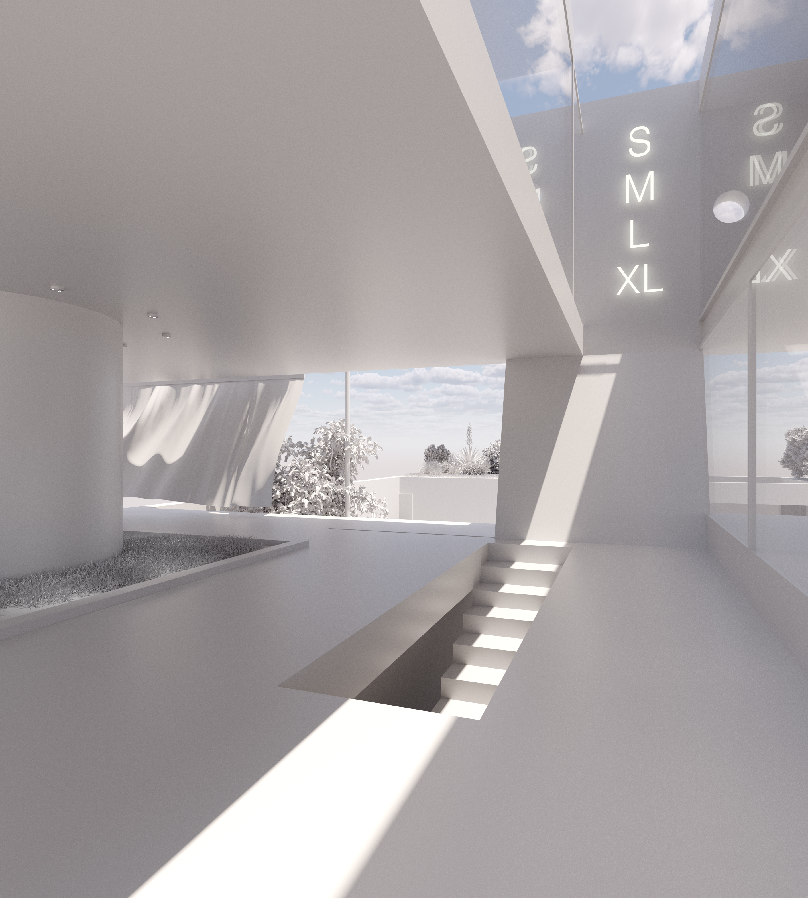 Androne — clay render
